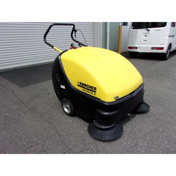 ケルヒャー 中古低稼働バッテリー式業務用スイーパー KM85/50W バッテリー新品取付