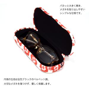 花柄 メタル ハードメガネケース メガネケース...の詳細画像2