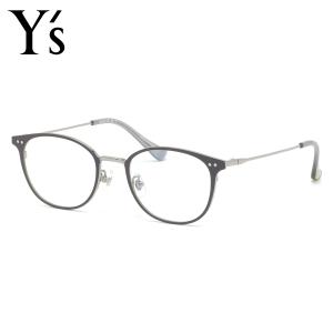 Y's ワイズ  眼鏡 メガネ フレーム  81-0039-1 46サイズ Y's（ワイズ） Y's 81-0039 C-1 ガンメタル/クリアブラウン メガネ