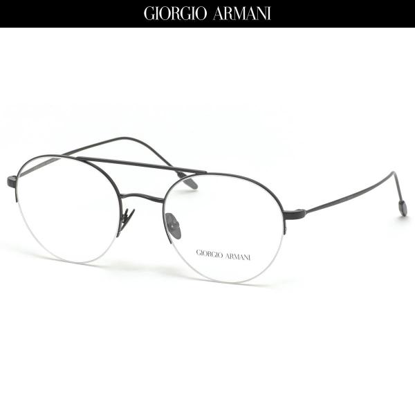 GIORGIO ARMANI メガネ AR5066 3001 51サイズ ツーブリッジ ハーフリム ...