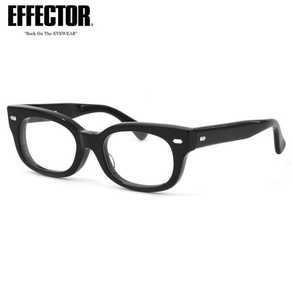 EFFECTOR エフェクター メガネ fuzz BK 52サイズ fuzz ファズ 日本製 UVカ...