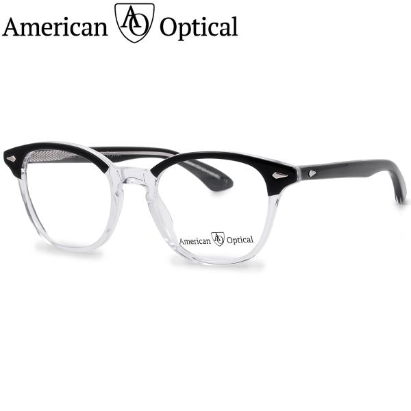 アメリカンオプティカル メガネ ModernTimes-F Black/Crystal 49 Ame...