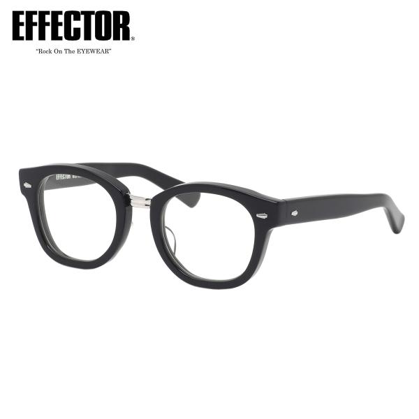 エフェクター メガネ 紫外線カットレンズ付き REFRAIN BKS 49 EFFECTORリフレイ...