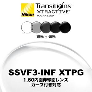 ニコン ビューフィット3-インフィニット 1.60内面非球面 調光偏光レンズ カーブ付き対応 SSVF3-INF XTPG NIKON VIEWFIT｜thats-net