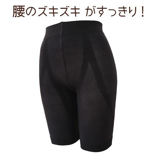 さとう式リンパケア 腰サポータースパッツ　フリーサイズ　ブラック
