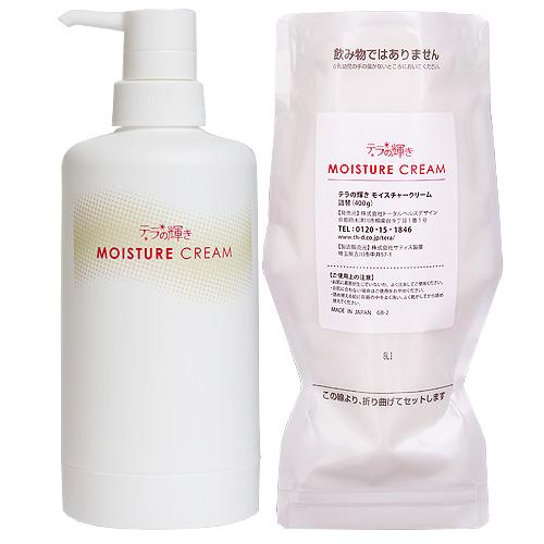 オールインワンジェル テラの輝きモイスチャークリーム ポンプ容器＆詰替用パウチ400g