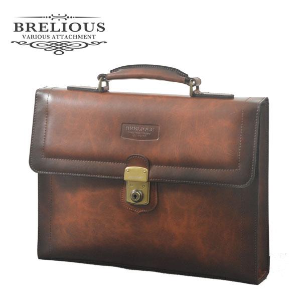 BRELIOUS ブレリアス シャドーシリーズ ビジネスバッグ・ブリーフケース ブラウン