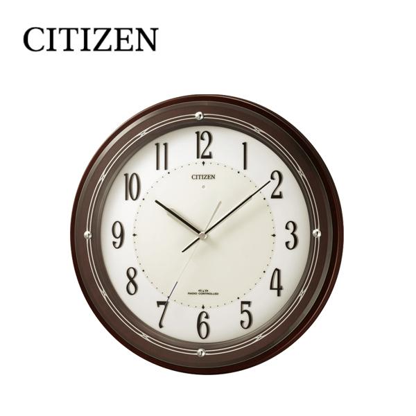 シチズン  掛け時計 CITIZEN ソーラー電源 アナログ 木枠 4MY796-006