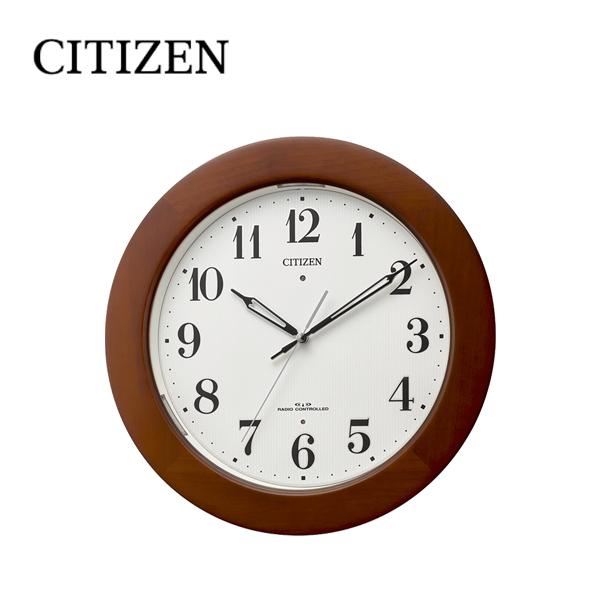 シチズン  掛け時計 CITIZEN 電波 アナログ 木枠 4MYA35-006