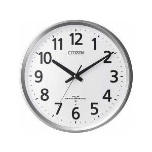 リズム時計（CITIZEN） 掛時計  シルバーメタリック色（白） 8MY475-019
