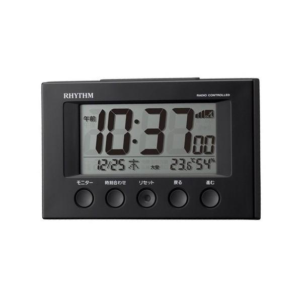 リズム時計（CITIZEN） 置時計 フィットウェーブスマート 黒 8RZ166SR02