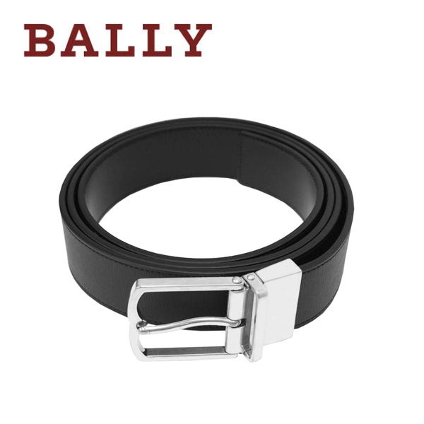 バリー  ベルト メンズ ブラック ブランド リバーシブル BALLY-6304552