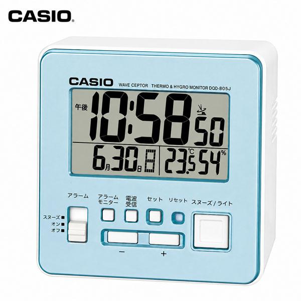 カシオ  置き時計  パールブルー 電波時計 置き時計 デジタル 温度計 湿度計 アラーム スヌーズ...