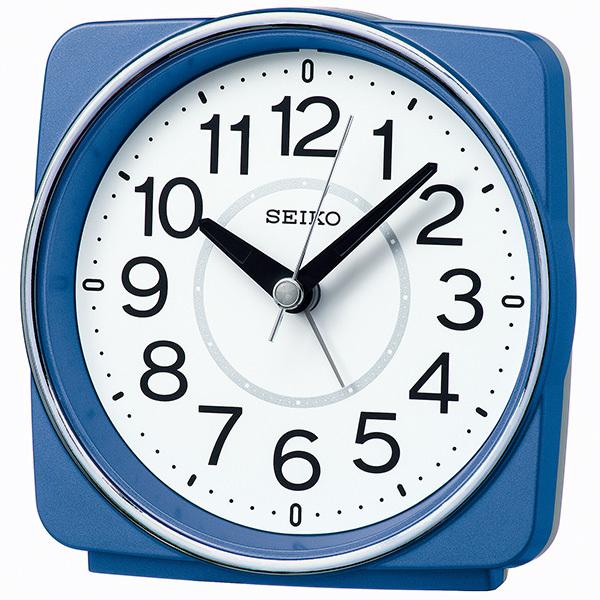 SEIKO セイコークロック   ブルー  目覚まし時計 電波クロック  KR335L