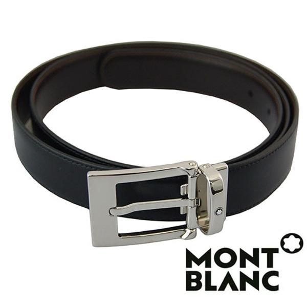モンブラン MONTBLANC  ベルト  メンズ ブラック ブラウン  リバーシブル カット調整 ...