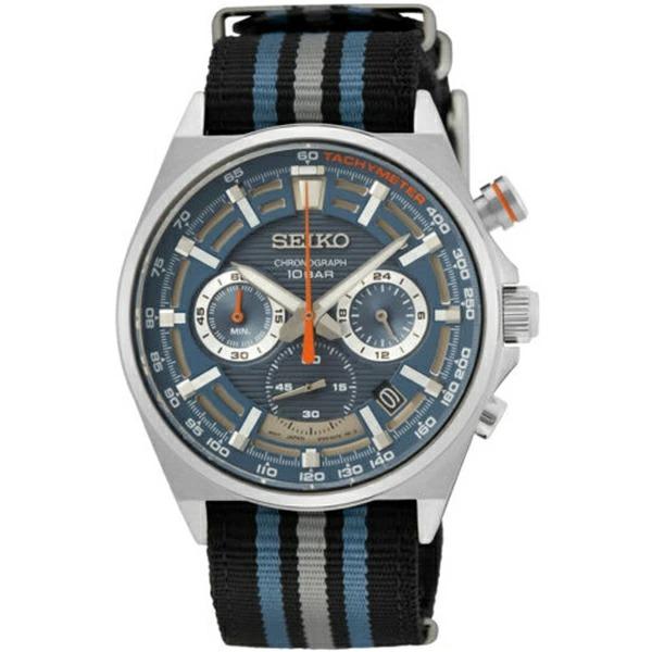 SEIKO 逆輸入セイコー SSB409P1 クロノグラフ クオーツ アナログ メンズ腕時計 ナイロ...