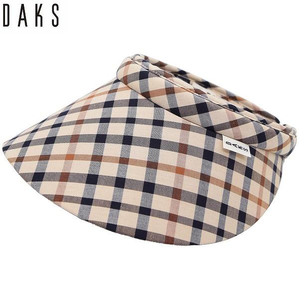 ダックス DAKS クリップバイザー ハウスチェック ベージュ レディース 母の日 ギフト 婦人 帽...