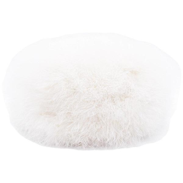 レディース ベレー帽 イタリア製 オフホワイト 白 婦人 帽子 秋冬 TY217