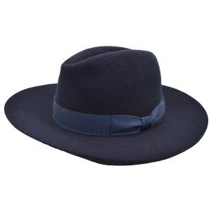 ウール中折れハット ワインレッド 紫 メンズ 父の日ギフト 紳士 レディ