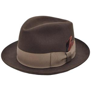KNOX（ノックス） 中折れハット グレー 兎毛 メンズ 父の日 ギフト
