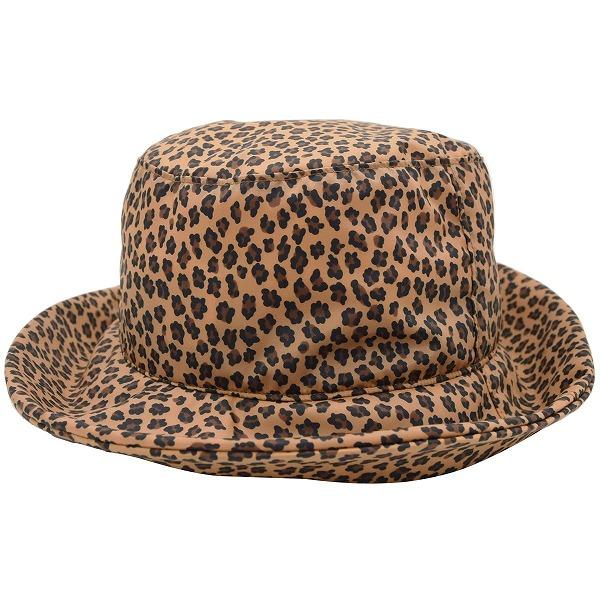 ゼンボー Zenbo レインハット ブラウン 茶 ヒョウ柄 アニマル柄 レディース 母の日 ギフト ...