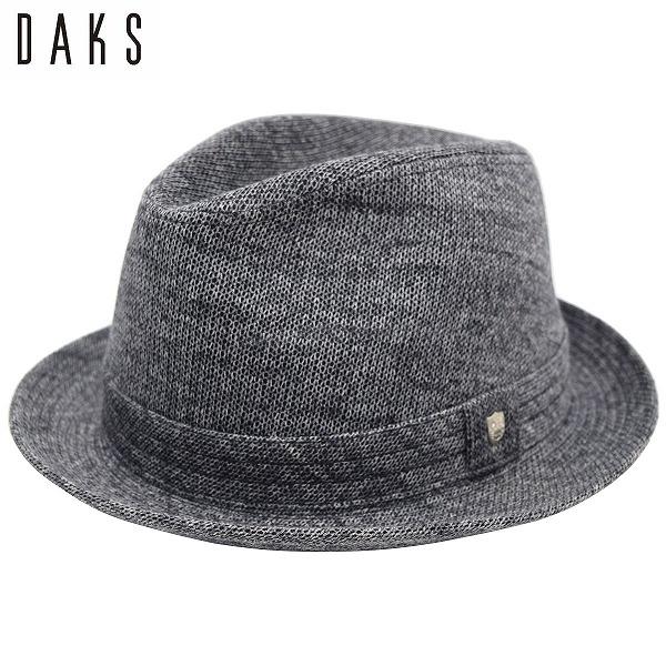 DAKS ダックス チロルハット チャコールグレー メンズ 紳士 帽子 中折れ 涼しい サイズ調節可...