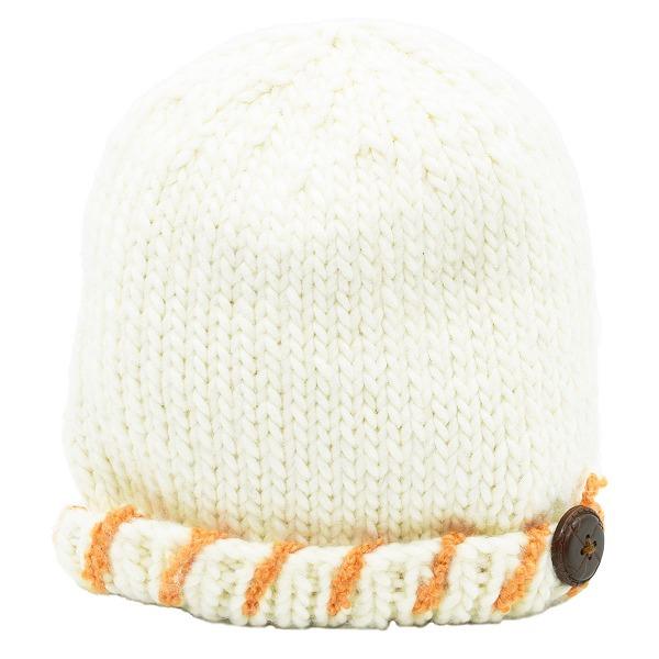 ニット帽 キッズ ジュニア ベビー ミルサセカンド milsa second オフホワイト 白 小さ...