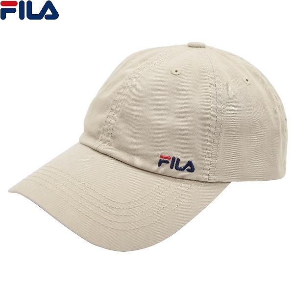 フィラ FILA オーガニックコットンツイルキャップ ベージュ UV メンズ 紳士 レディース ギフ...