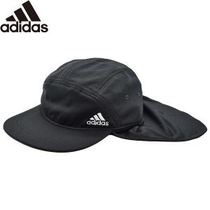 アディダス メンズ レディース タレ付きキャップ adidas 洗濯機で洗える UV ブラック 黒 帽子 春夏 242011003｜the-carucheratanhat