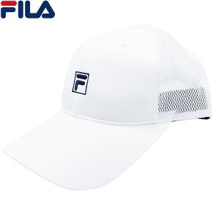 フィラ メンズ レディース メッシュキャップ FILA 洗濯機で洗える UV ホワイト 白 紳士 婦人 男女兼用 帽子 春夏 242013002｜the-carucheratanhat