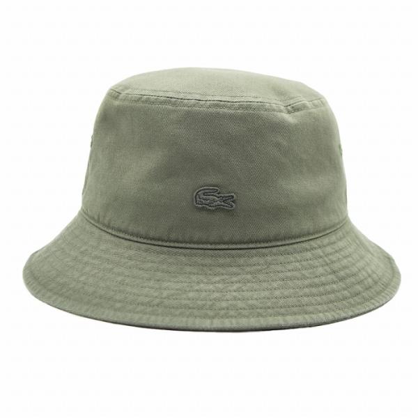 バケットハット メンズ バケハ ゴルフ 帽子 ラコステ LACOSTE カーキ UV 紳士 ギフト ...