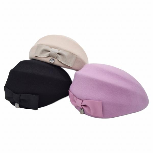 イタリア製 海外 ブランド レディース帽子 トーク帽 コンプリット Complit ブラック ピンク...