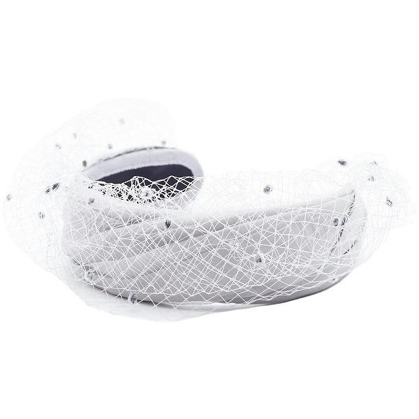 国産 日本製 チヨダ レディース チュール付きカチューシャ Chiyoda グレー 婦人 春夏秋冬 ...