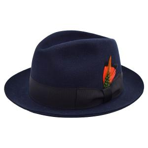 Borsalino（ボルサリーノ） レザーハット 帽子 ハット メンズ 中折れ