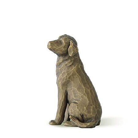 　Willow Tree Love My Dog (Dark), Sculpted Hand-Pai...