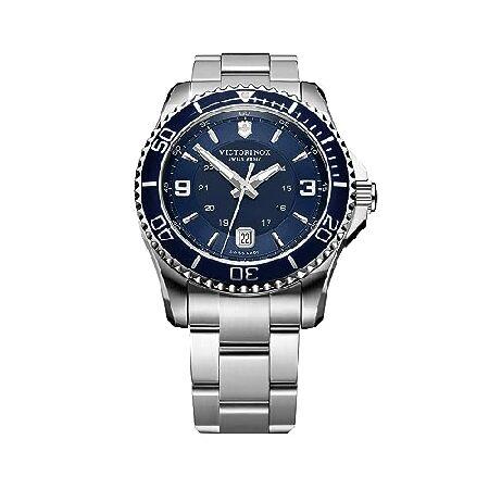 Victorinox スイスアーミーマーベリック腕時計 43MM Blue Dial, Stainl...