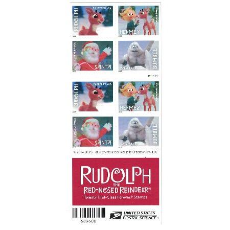 　Rudolph the Red-Nosed Reindeer USPS Forever Stamp...