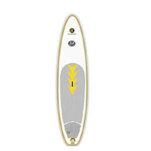 C4 Waterman - iSUP Crossover Inflatable Stand Up Paddle Board 2015, White-Yellow, 11' by C4 Waterman 並行輸入｜the-earth-ws