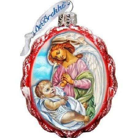 　Blessing Child Angel Glass Ornament, Nativity Ins...