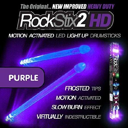 ROCKSTIX 2 HD DEEP PURPLE, BRIGHT LED LIGHT UP DRU...