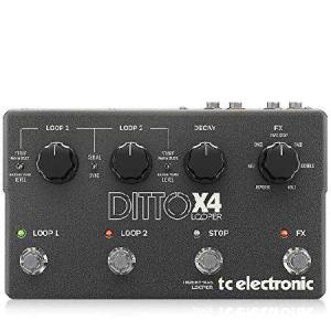 　TC Electronic DITTO X4 LOOPER Simple and Intuitive Dual-Track Guitar Looper Pedal with Powerful Loop Effects並行輸入