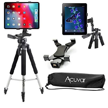 Acuvar 57インチ プロシリーズ アルミ製三脚 Acuvarタブレットマウント付き iPad、...