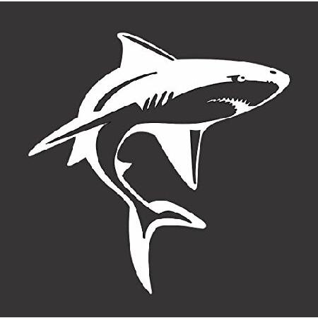 Barking Sand Designs Shark with Teeth - Die Cut Vi...