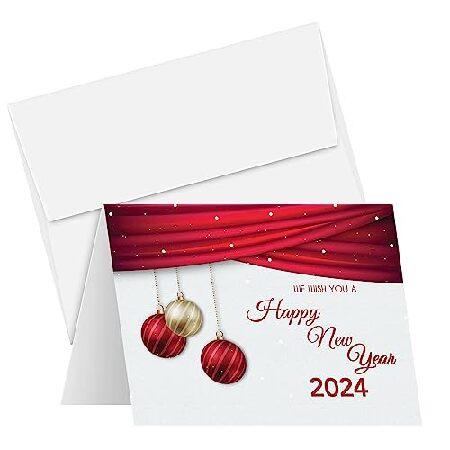 　2024 We Wish You A Happy New Year Greeting Cards ...