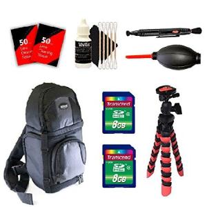 Backpack, Flexible Tripod, Cleaning Accessories, and Memory Cards for Pentax K-1 K1000 K100 K3 K30 K50 KS1 KS2 X-5 XS-2 and All Pentax Camera 並行輸入