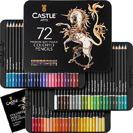 Castle Art Supplies 72 Colored Pencils Set for Adu...