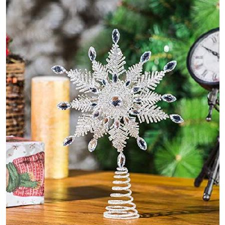 　Christmas Snowflake Tree Topper Ornament Supplies...