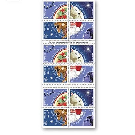　USPS Forever Stamps Christmas Carols - Book of 20...