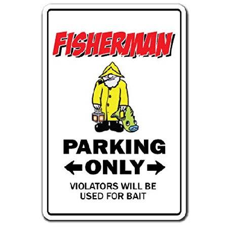 1080 Graphics Fisherman Sign Parking Reel Fish Fis...