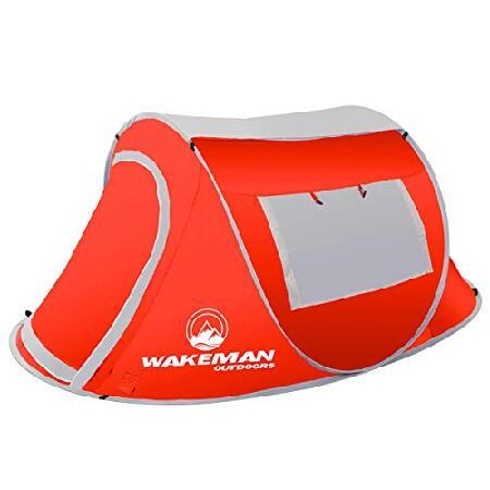 Pop-up Tent 2 Person, Water Resistant Barrel Style...